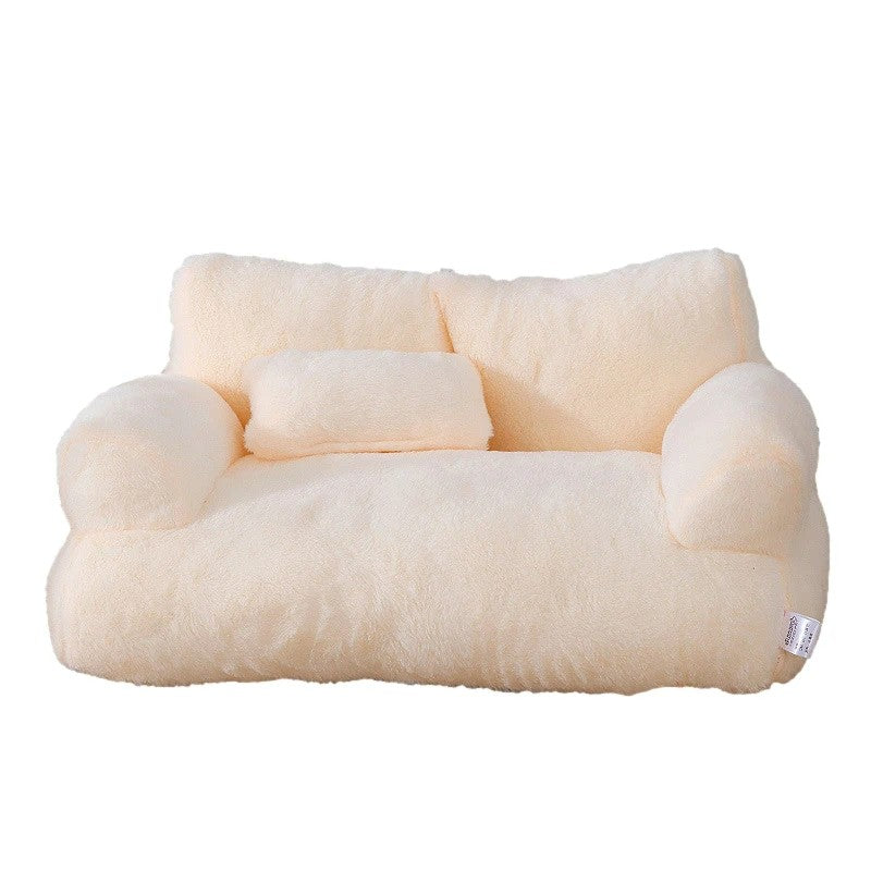Plush Sofa Pet Bed for Cats and Small Dogs