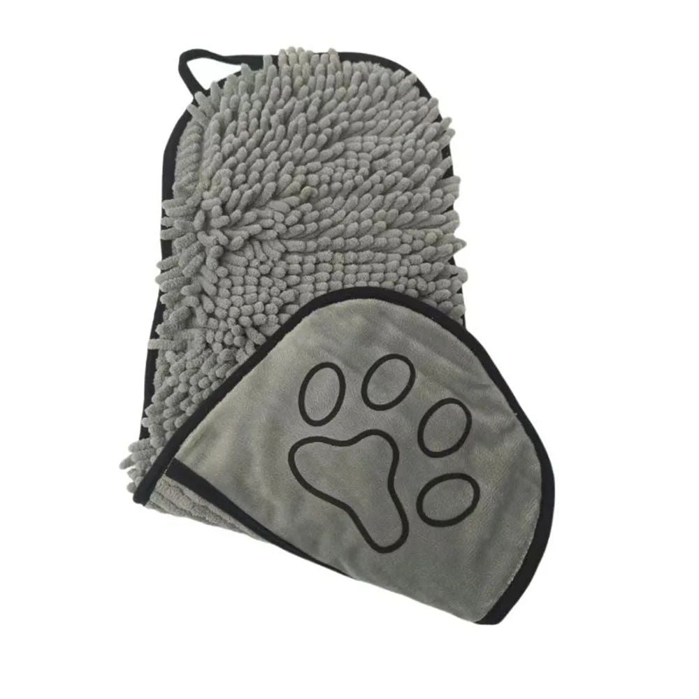 Super Absorbent Pet Drying Towel with Hand Pockets